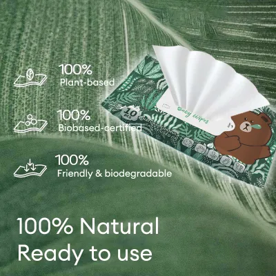 Nomieo Thick Baby Wet Wipes 80sheets/pack Pure water wet tissues Safe for Baby Face & Body