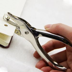 [COD] Single Hole Puncher with Non Slip Handle 6MM Ticket Punch Scrap booking Punches