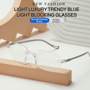 Womens highdefinition diamond ultralight antiblue light presbyopia men glasses