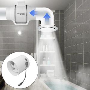 4inch Quạt thông gió Kit mũi thấp Inline Boosters Quạt thông gió với mũi thấp cho nhà kính và phòng vật nuôi các ứng dụng