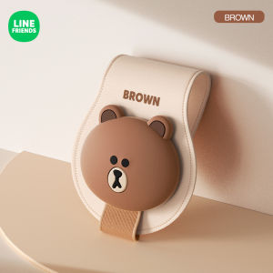 100% Authentic Line Friends Car Sun Glass Clip Case Glasses Holder Sunglasses Clip Storage Box Organizer PU leather Material Eyewear Case Universal Accessories LFB233/LFB236/LFB232/LFB347