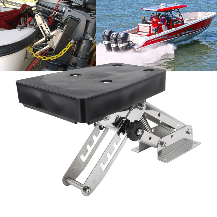 Outboard Motor Bracket สแตนเลส Marine Motor Bracket สำหรับมอเตอร์ 2 จังหวะ 7 5 ถึง 20 Hp