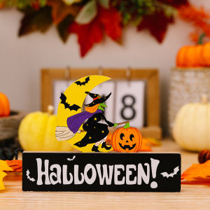 Đồ Trang Trí Bàn Halloween Hình Bí Ngô Ma Phù Thủy Đồ Trang Trí Tiệc "Trick or Treat" Cho Nhà Văn Phòng Trường Học Hoặc Làm Đạo Cụ Cho Lễ Halloween Vui Vẻ.