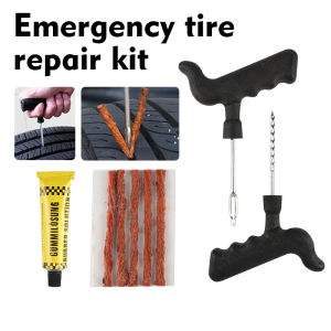 8PCS Set Car Tire Repairing Tools Auto Car Tubeless Tyre Puncture Plug Repair Tools Kit Fast Puncture Plug Repair