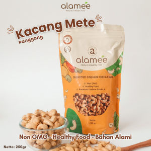 ALAMEE Kacang Almond Almon Mede Walnut Pistachio Kupas Panggang Premium Roast Roasted Siap Makan