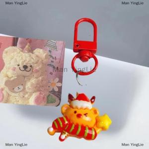 [COD] Man YingLie 1 6Pcs Cartoon Santa Claus Series Pendant Keychain Cute Student Backpack Pendant Accessory Christmas Party Small Gifts