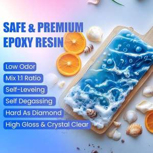 Epoxy Resin AB 1:1 500:500 1000:1000 High Transparency Casting Self-Defoaming Yellow-resistant DIY Jewelry Art & Craft