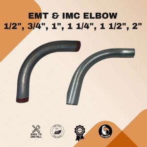 EMT & IMC Elbow – Electrical Conduit Bend (1/2" 3/4" 1" 1 1/4" 1 1/2" 2")