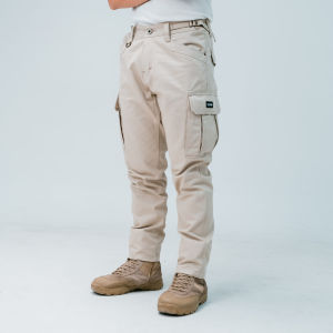 EQUINE STORE Celana Cargo Panjang Pria Bahan American Twill Premium
