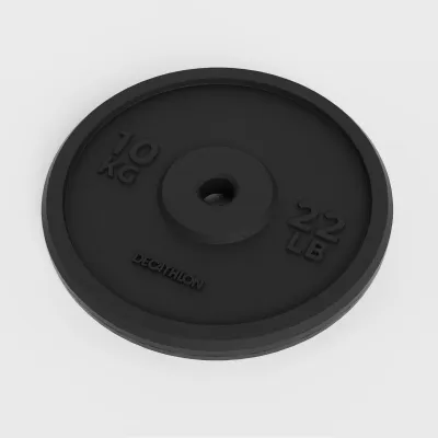 Decathlon Fitness Solutions Cast Iron Weight Training Disc Weight (10 Kg 28 Mm) - Corength