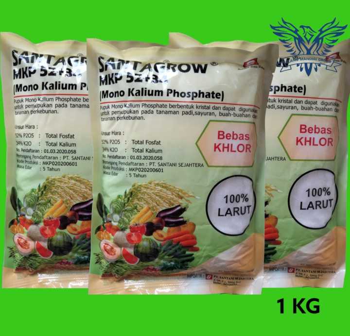 Pupuk MKP 52+34 Santagrow 1 KG Pupuk Untuk semua jenis Tanaman Santani
