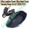 High Quality Ubox Leather Cover Seat Cover For YAMAHA Nmax v2 2020/2021 Motorcycle Accessories Inner Leather Compartment. 
