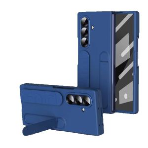 For Samsung Galaxy Z Fold 8 Ultra 5G Case Matte Silicone Wrist Strap Bracket Stand Case For ZFold 8 Fold8 Ultra Screen Cover