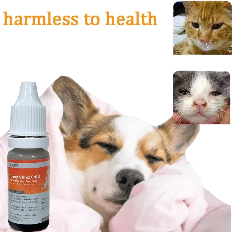 SENLOVE 8ML Pet Medicine for Colds and Cough Cats and Dogs Cough, Fever,  Colds, Runny Nose Medicine Kitten and Puppy Cold Medicine Safe and  Effective