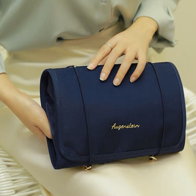 Roll-Up Cosmetic Bag Makeup Bag Skincare Organizer Folding