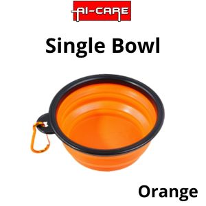 Cat and Dog Food Bowl Rubber Bowl Foldable Bowl Dish Storage Flexible Pet Feeder Drinking Bowl Water Dispenser Rubber Bowl