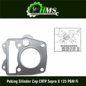Paking Silinder Cop CHTP Supra X 125 PGM Fi - Gasket Packing Peking Cylinder Silinder Block Head