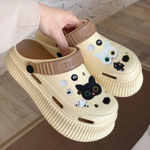 Qkkshop ฮิตมาก  รองเท้าแตะหัวโตแฟชั่นผู้หญิง  สีทูโทน เลือกได้ทั้งหมด 5 สี แถมฟรีเซ็ตตัวติดน้องแมว  ราคาถูกมาก ต้องมีแล้วแบบนี้