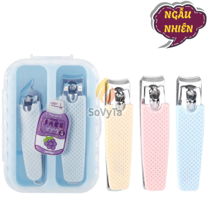 Bộ Kềm Cắt Móng Tay Cỡ Nhỏ Kèm Hộp Đựng Trong Suốt -Set Bấm Móng Tay Mini Cute – Tiện Lợi Mang Theo
