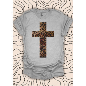 [Local Stock] HBESTY  3D Print Leopard Cross Graphic T Shirt For Mens  Short Sleeve Casual Daily Streetwear Summer Fashion Loose Solid Men Tee Top