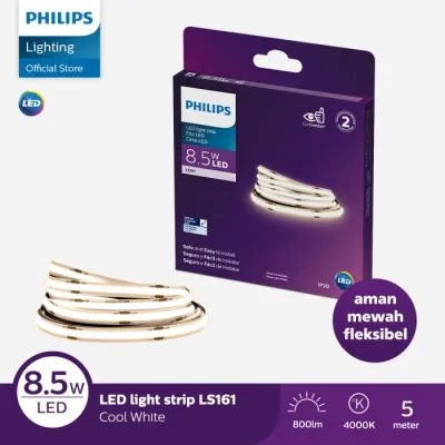 Lampu Philips LED Strip LS161 COB 8.5W 4000K 5M 24V Semi Putih