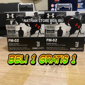 BELI 1 GRATIS 1 HEADSET / HANDSFREE UNIVERSAL PM02 U MEGA BASS BUAT SEMUA TYPE HP