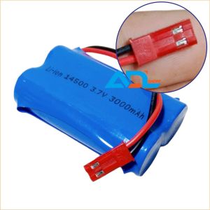 Baterai Li-ion Mainan Anak RC 2X 14500 3.7V 3000mAh Soket PUTIH XH HITAM MERAH PH LOSI