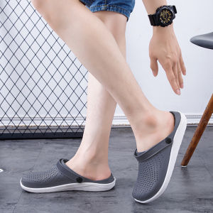 LKShoes งานดีเวอร์ รองเท้าแตะปิดหน้าเท้าผู้ชายแบบสวม ดีไซน์สุเท่สวมใส่ง่ายไม่ยุ่งยาก มาพร้อมกับสีให้เลือก3สี อยากเท่ก็จัดเลยราคาไม่แพง