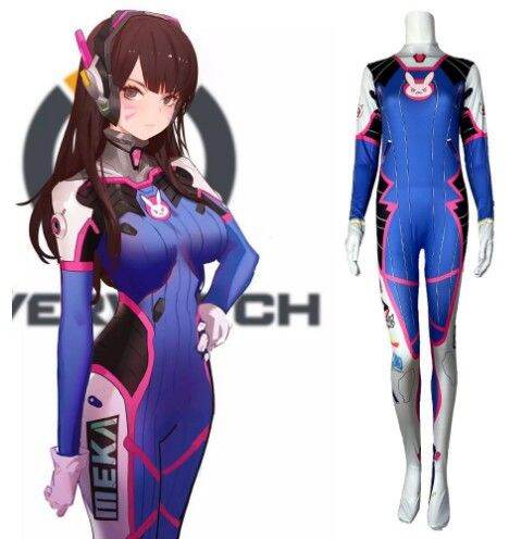 Hawk Sight Dva Cosplay Costume Game Overwatch Female Lycra 3D