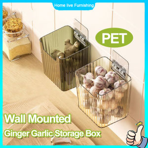 Modern Kitchen & Bathroom Organizers: The Ginger Garlic Storage Box & Free Punch Shelf