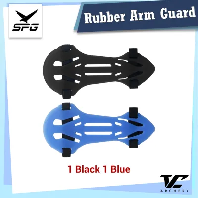V Club Archery Rubber Arm Guard - Adjustable Strap - Bracer Protective Gear - Universal For Adult & Children