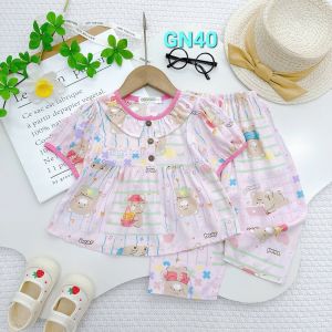 9KG-42KG ĐỒ BỘ TOLE LANH BÉ GÁI TAY NGẮN QUẦN DÀI BÉ GÁI MẶC NHÀ MẶC NGỦ
