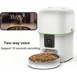 Automatic Pet Feeder Smart Feeder APP Remote Control KucingYang Dapat Disesuaikan