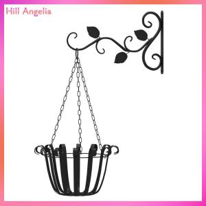 [Hill Angelia] Giá treo cây Móc Treo Tường Trồng Cây Móc Treo Đèn Lồng bằng sắt chậu hoa
