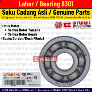 Bearing Laher 6301 Mio Sporty Soul Karbu Fino Karbu Mio J M3 Z S Soul GT Nmax Aerox Xride Original