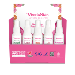Vlorinskin Deodorant Spray 1 Paket (isi 5 botol)