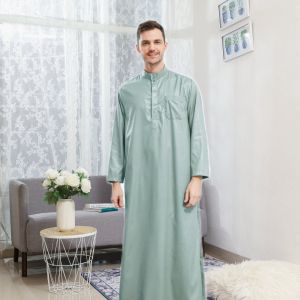 Jubah pria dewasa dan remaja elegant gamis laki-laki lengan panjang polos premium jubah DUBAI mewah terbaru thobe arab