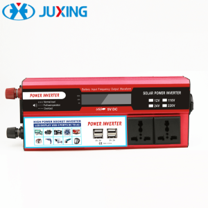 JUXING 10000W Car Power Inverter Portable Converter For Car Modification DC12V to AC220V With 4USB 2 Universal Output Sockets Sine Wave Modification Decoration Tool.