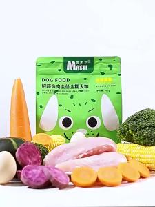 1 Bag Fresh Vegetable and Meat Dog Food 1.5kg 500g Bagged All-Stage Nutritional Dog Foods Universal Wholesale