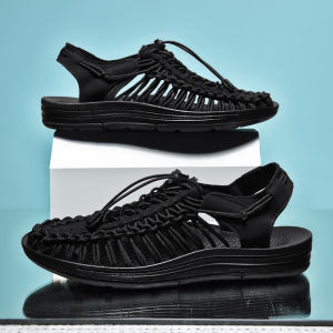 Woven Sandals Cross-Border Large Size Casual Beach Couple Shoes 35-48