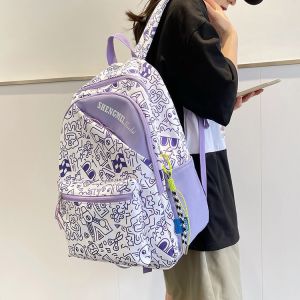 HOÀN TIỀN 15% - Balo nam nữ Graffiti họa tiết hoạt hình chống thấm nước có ngăn chống trộm BAG U GF22