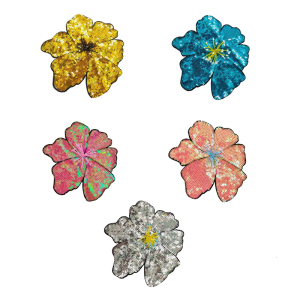 Embroidery Fabric Flower Patches Sequined Applique For Easy Application On Various Textiles Craft Costume Garment Decors