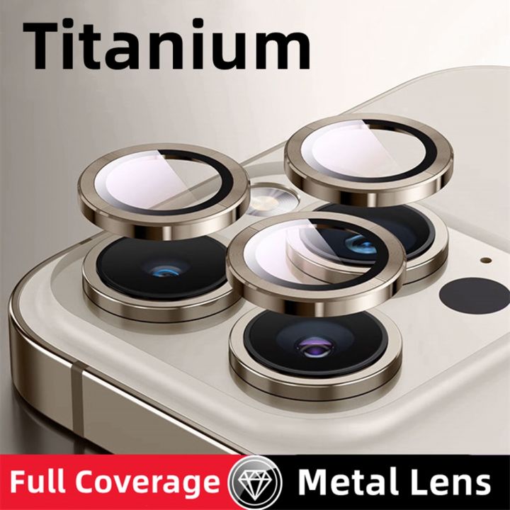 Titanium Color Camera Lens Protector For Iphone 15 Pro 15 Plus 15