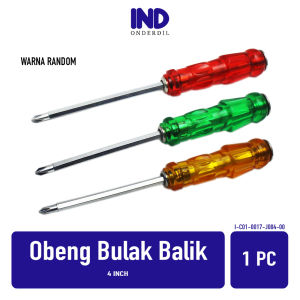 Obeng Ketok Hijau 2 Way Magnet Bolak-Bulak Balik-BB 4 Inch Plus-Ples Minus-Mines