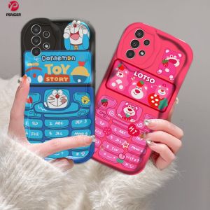 (Lokal Ready) PENGER Casing hp Samsung A14 A04 A04S A04E A13 A03 A03S A02S A12 A50 A50S A30S A11 A20 A30 A23 A51 A32 A10 A10S A21S A20S M11 M12 Kreatif Lucu Manyo Doraemon Tombol Telepon Lotso Soft Case