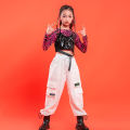 Lolanta Girls Hip Hop Street Dance Costume Long Sleeve Crop Top Jogger ...