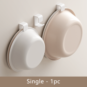 Washbasin Basin Storage Rack Wall Mounted Bathroom Washbasins Holder Punch-free Hook Multifunctional Hooks for Baby Washing Basin Pots