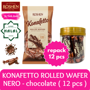 FREE GIFT HALAL Roshen Konafetto Nero Sweets in Cocoa Compound Coating Coklat