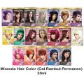 MIRANDA Hair Color Premium Cat Rambut Semir Rambut Permanen 30 ML. 