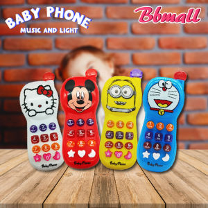 Cartoon Baby Phone With Music & Light Nursery Musical Toys For 3+/Telefon Mainan Kanak Kanak